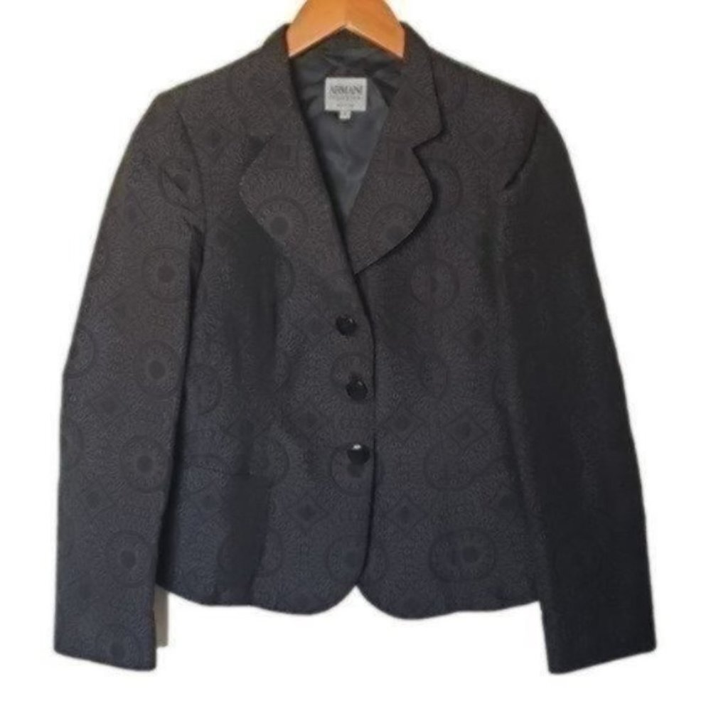 Armani Collezioni Blazer Antinea SRL Floral 2 emmbossed texturized